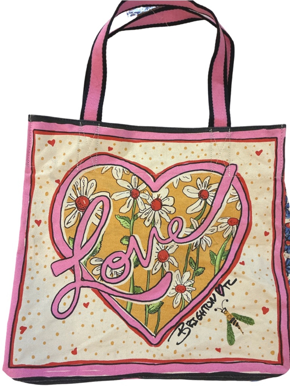Brighton Love Bug Canvas Tote Tom Clancy Design